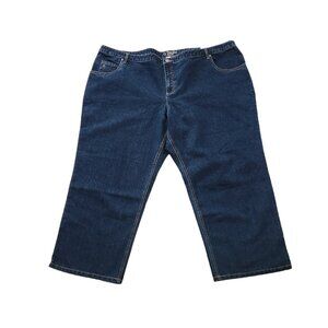 NWT CJ Banks Stretch‎ Mid Rise Classic Fit Jeans 30W Petite 50x28 Blue NEW
